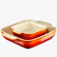 Le Creuset Stoneware Square Oven Dish Set of 2: was £62, now £37.20 at John Lewis