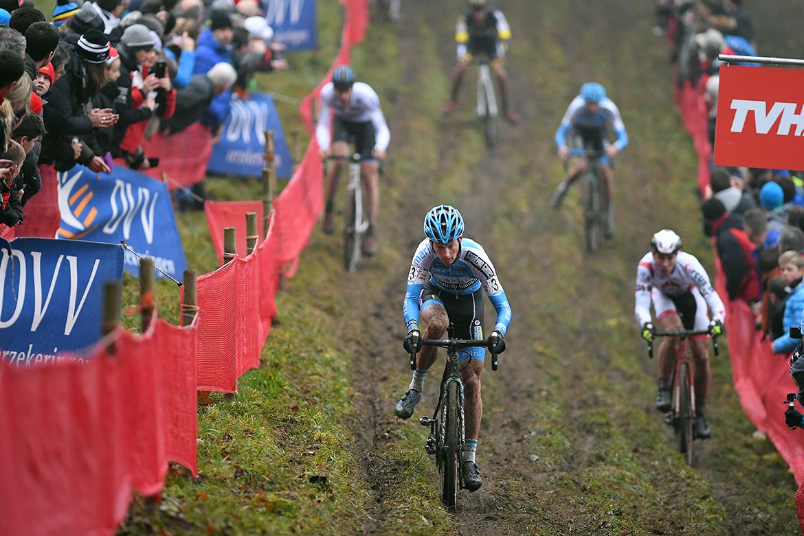 The Namur course had plenty of mud in store for the World Cup field