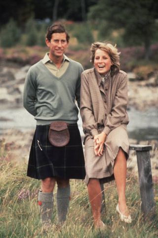 Princess Diana and Prince Charles on their honeymoon in Hampshire