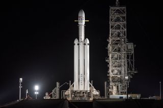 SpaceX plans to launch its huge new Falcon Heavy rocket for the first time on Feb. 6, 2018, during a 3-hour window that opens up at 1:30 p.m. EST. It is the most powerful U.S. rocket since NASA's Saturn V. The booster is essentially three Falcon 9 rockets in one, and liftoff will happen as 27 Merlin engines fire in unison.