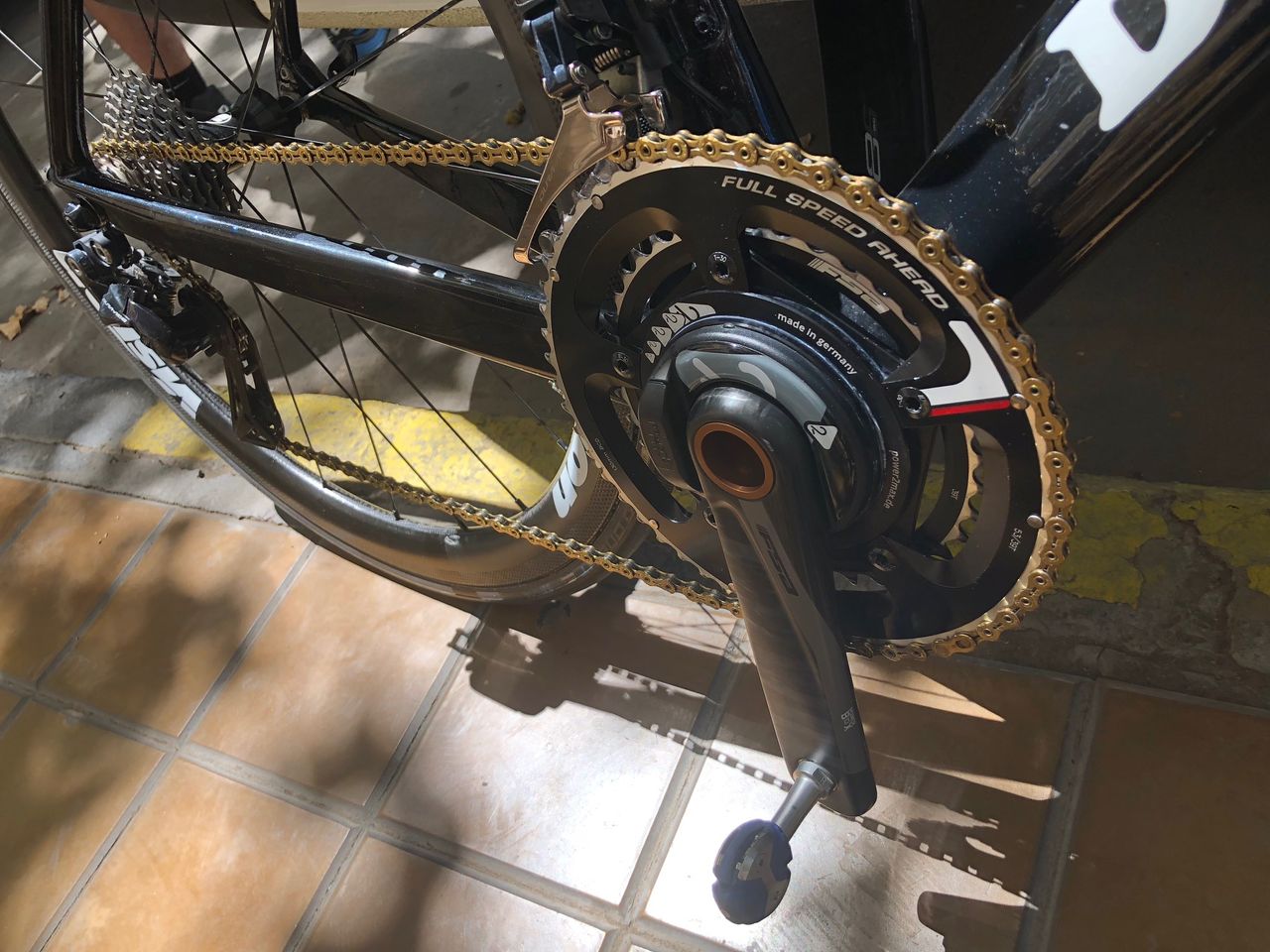 Israel Cycling Academy have distinctive blue metallic flecks on their De Rosa framesets