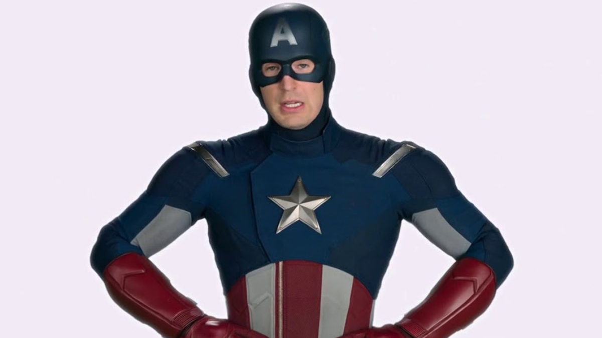 The Spider-Man: Homecoming post-credits scene with Captain America