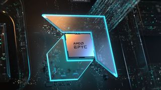 AMD Epyc 4th gen server CPU on motherboard