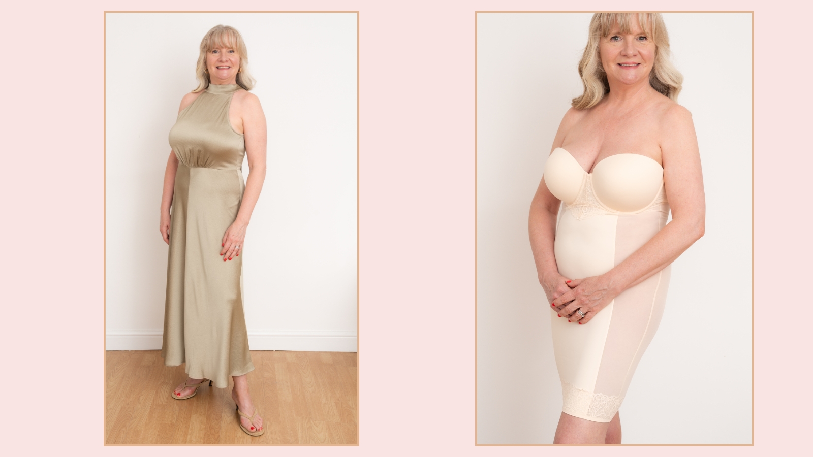 Julie Player wearing Next shapewear slip