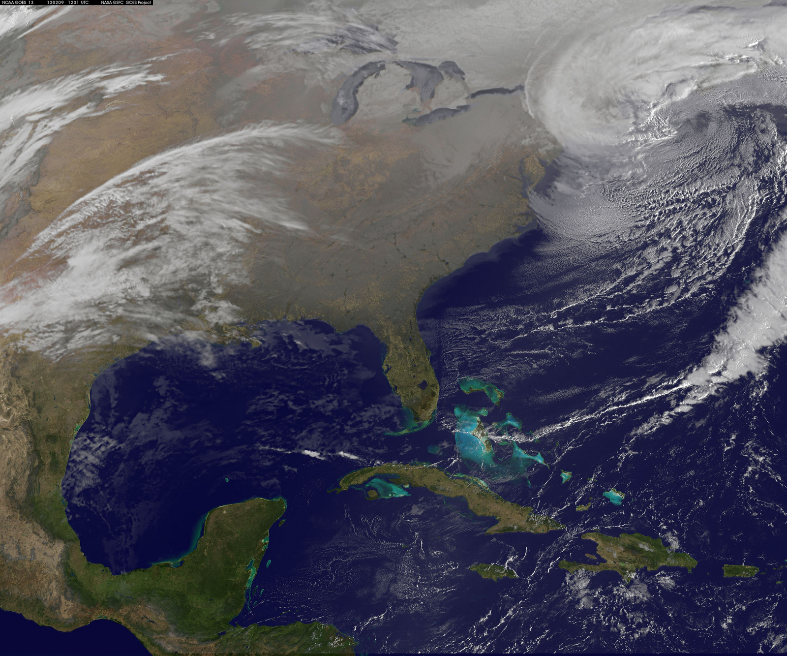 Snowstorm Nemo Nor&#039;easter by GOES-13