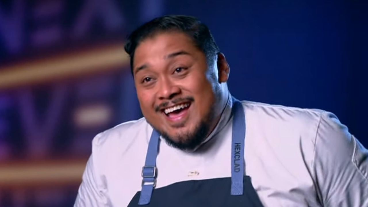 Christian laughs during a confessional on Next Level Chef.