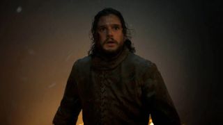 Kit Harrington as Jon Snow in the darkness in "The Long Night," Game of Thrones season 8 episode 3