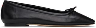 Black Delfina Ballerina Flats