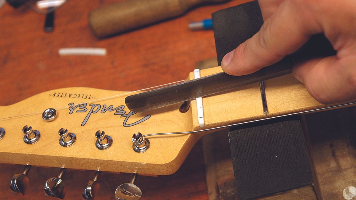 How to make a bone guitar nut | MusicRadar