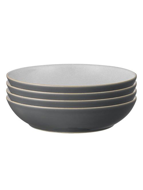Denby Elements Fossil Grey Pasta Bowls, Set of 4