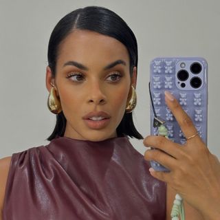 Rochelle Humes with laser cut bob haircut