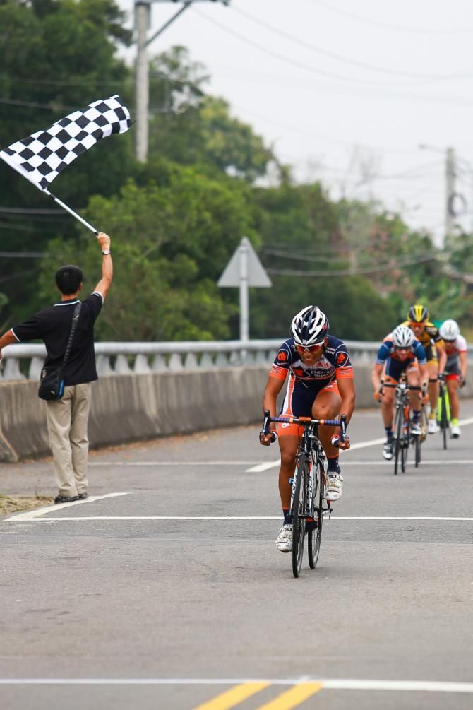 Feng Chun Kai took the KOM after 14km of racing.