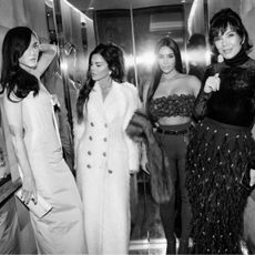 Katy Perry, Lauren Sánchez, Kim Kardashian, and Kris Jenner in Paris for Lauren Sánchez's hen party