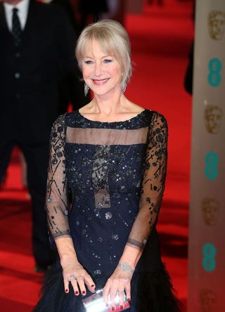 Helen Mirren attending the BAFTA Awards in London, England.