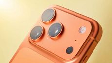 iPhone 17 pro camera on yellow background