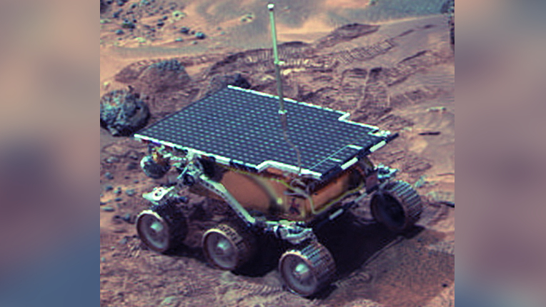 NASA's 25-pound Sojourner Mars rover covered about 330 feet (100 meters) over 83 days on the Red Planet in 1997.