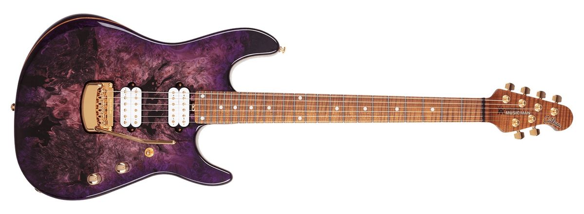 Ernie Ball Music Man's new Jason Richardson Cutlass in Majora Purple
