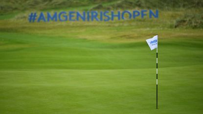An Amgen Irish Open flag 