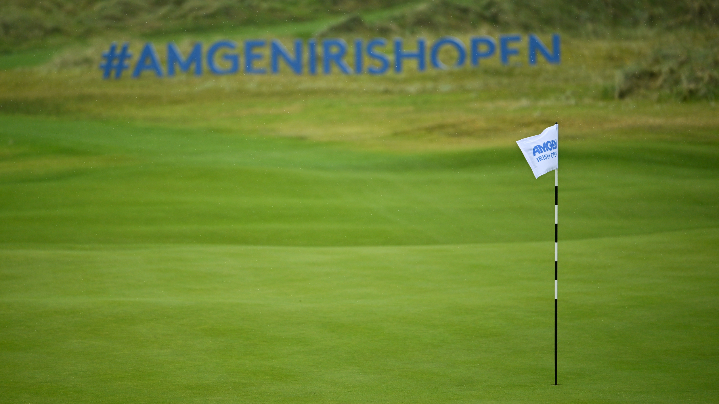 An Amgen Irish Open flag    