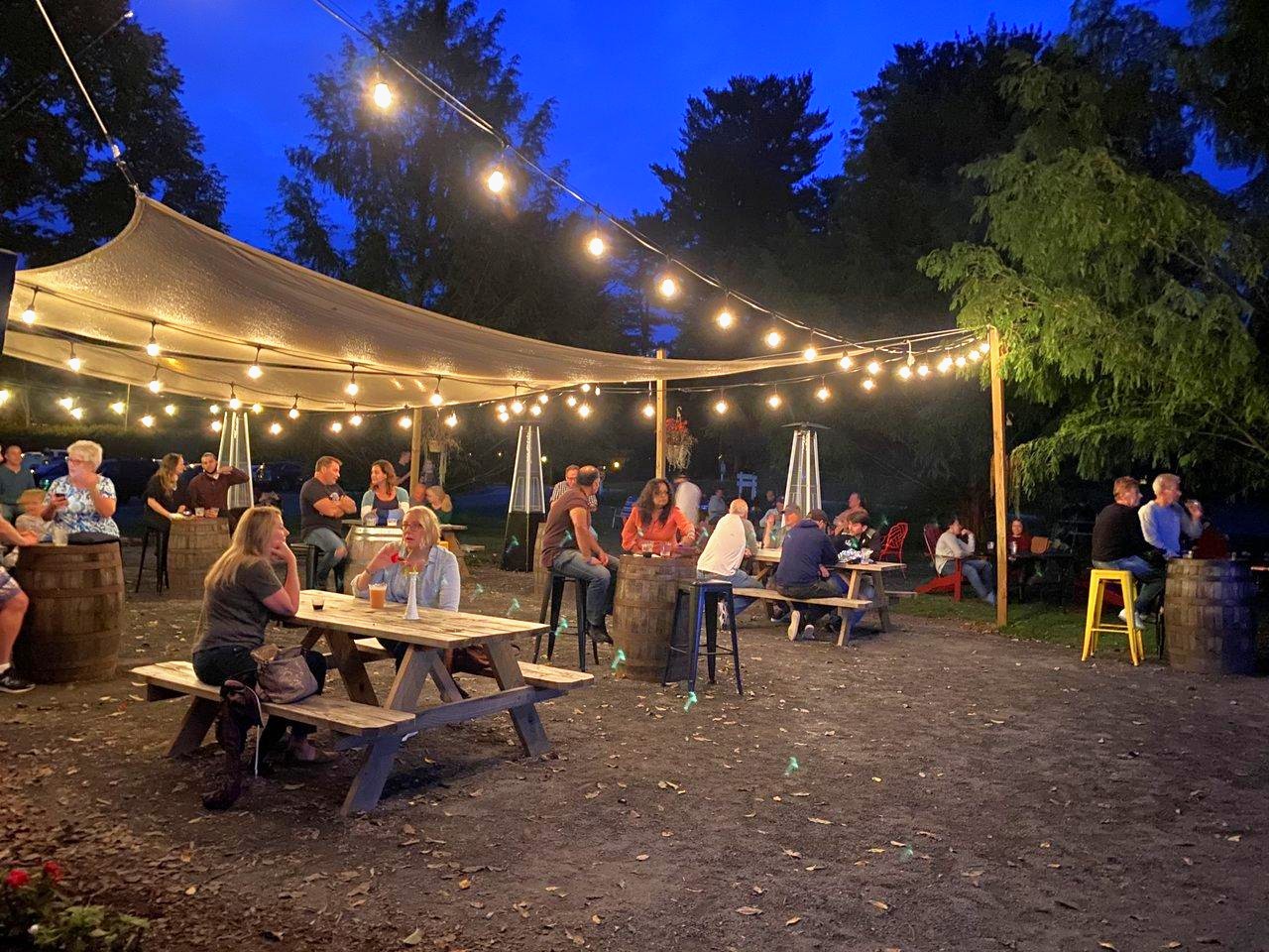 The beer garden at Shawnee Inn and Golf Resort