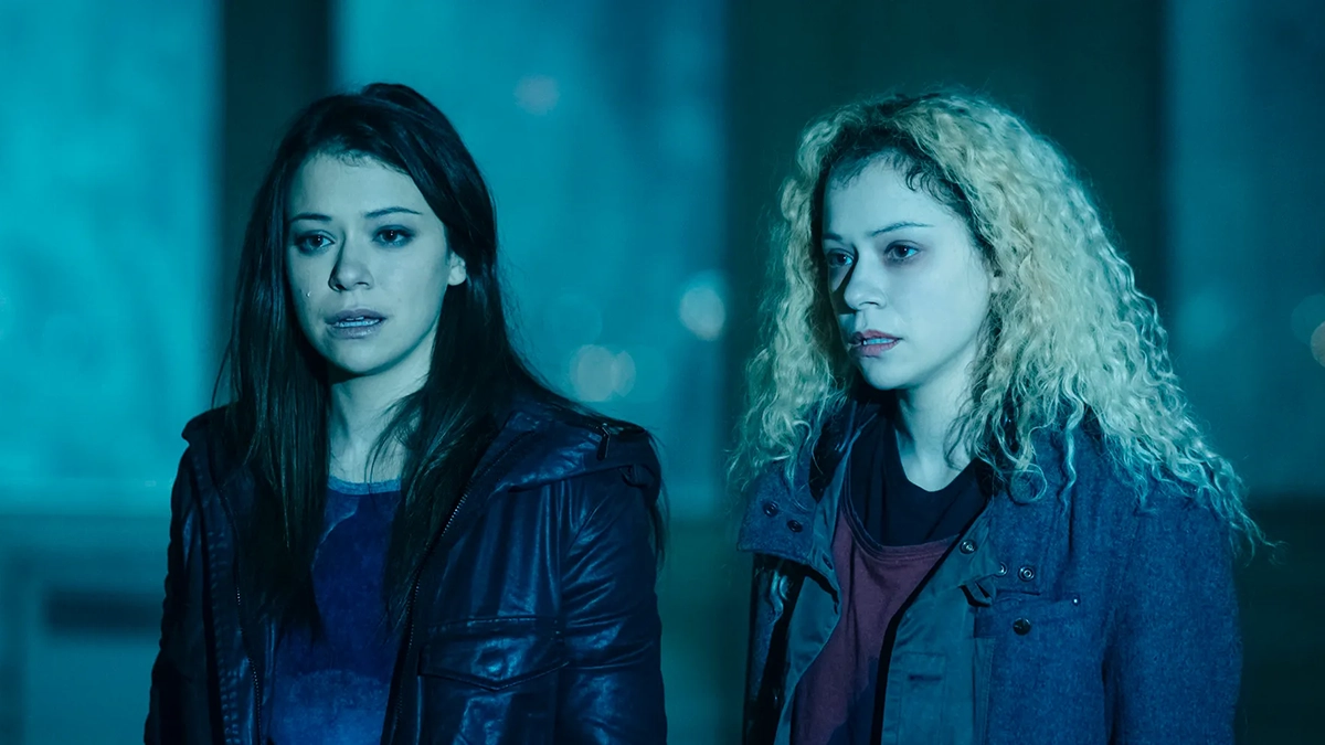 Tatiana Maslany and Tatiana Maslany in the sci-fi show Orphan Black