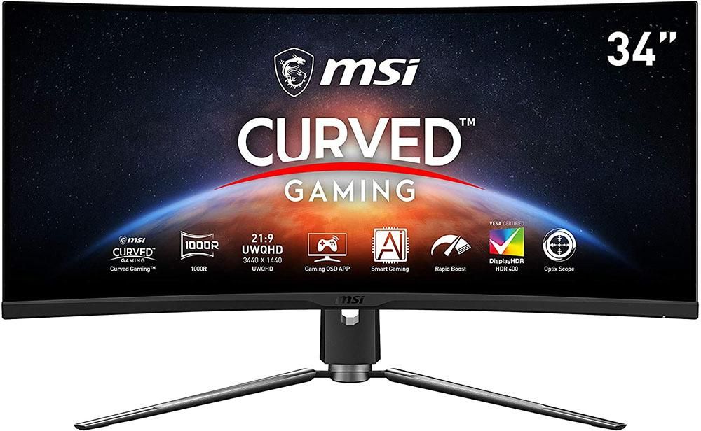 ディスプレイ・モニター本体 msi mpg artymis 343cqr MSI MPG Artymis 343CQR Review: Extreme 1000R Curve for Maximum