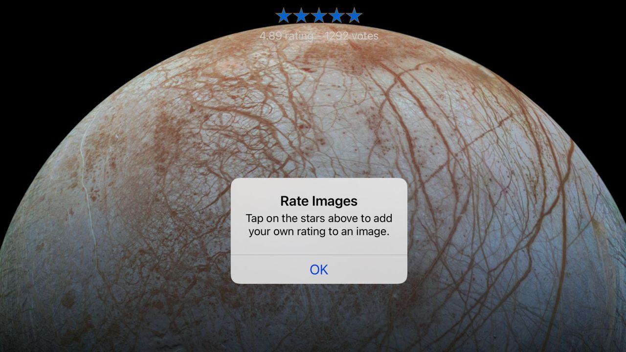 NASA app screenshot