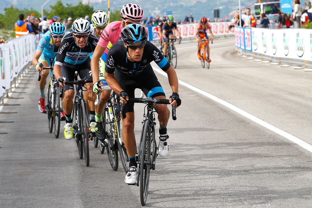 Richie Porte (Team Sky) on the attack