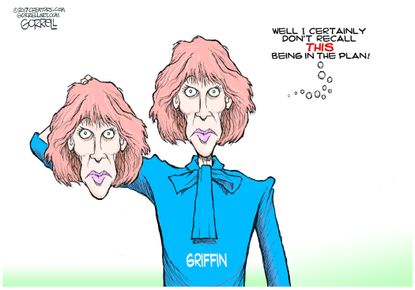 Political cartoon U.S. Kathy Griffin Trump beheading