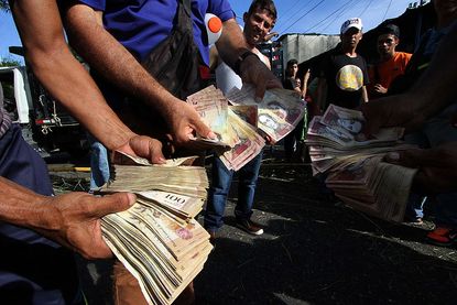 Venezuela money crisis. 