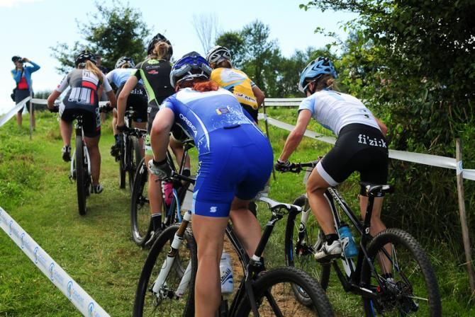 The course included a significant climb on grass