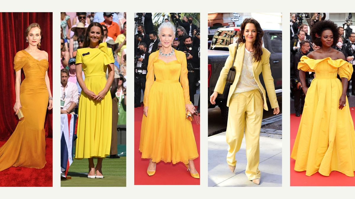 Des ensembles jaune beurre aux opulentes robes de tapis rouge, ces célébrités ont toutes éblouies dans des tenues jaunes