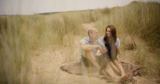 Prince William and Kate Middleton with their dog, Orla