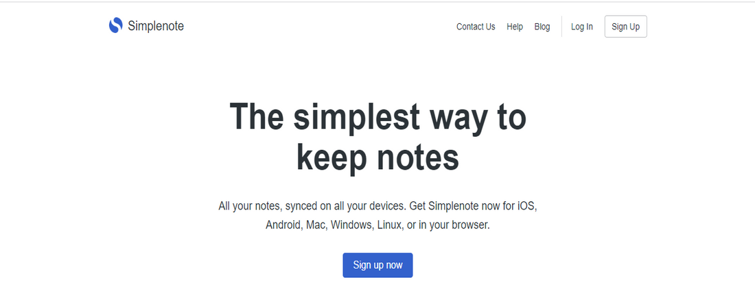 Simplenote hero image
