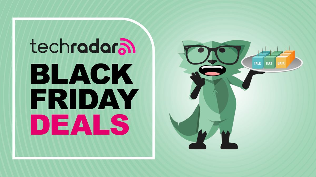 Mint Mobile fox on green background with techradar black friday deals text overlay