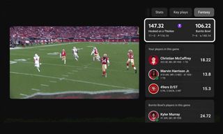 The NFL Sunday Ticket prepares to rollout a "Fantasy" team tab for stats and scores.