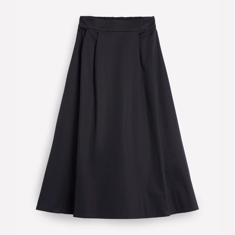 black midi skirt