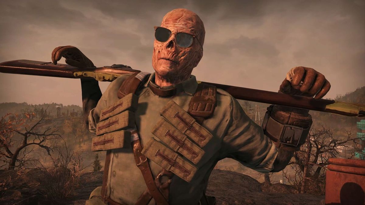 Player Ghoul Character in Fallout 76