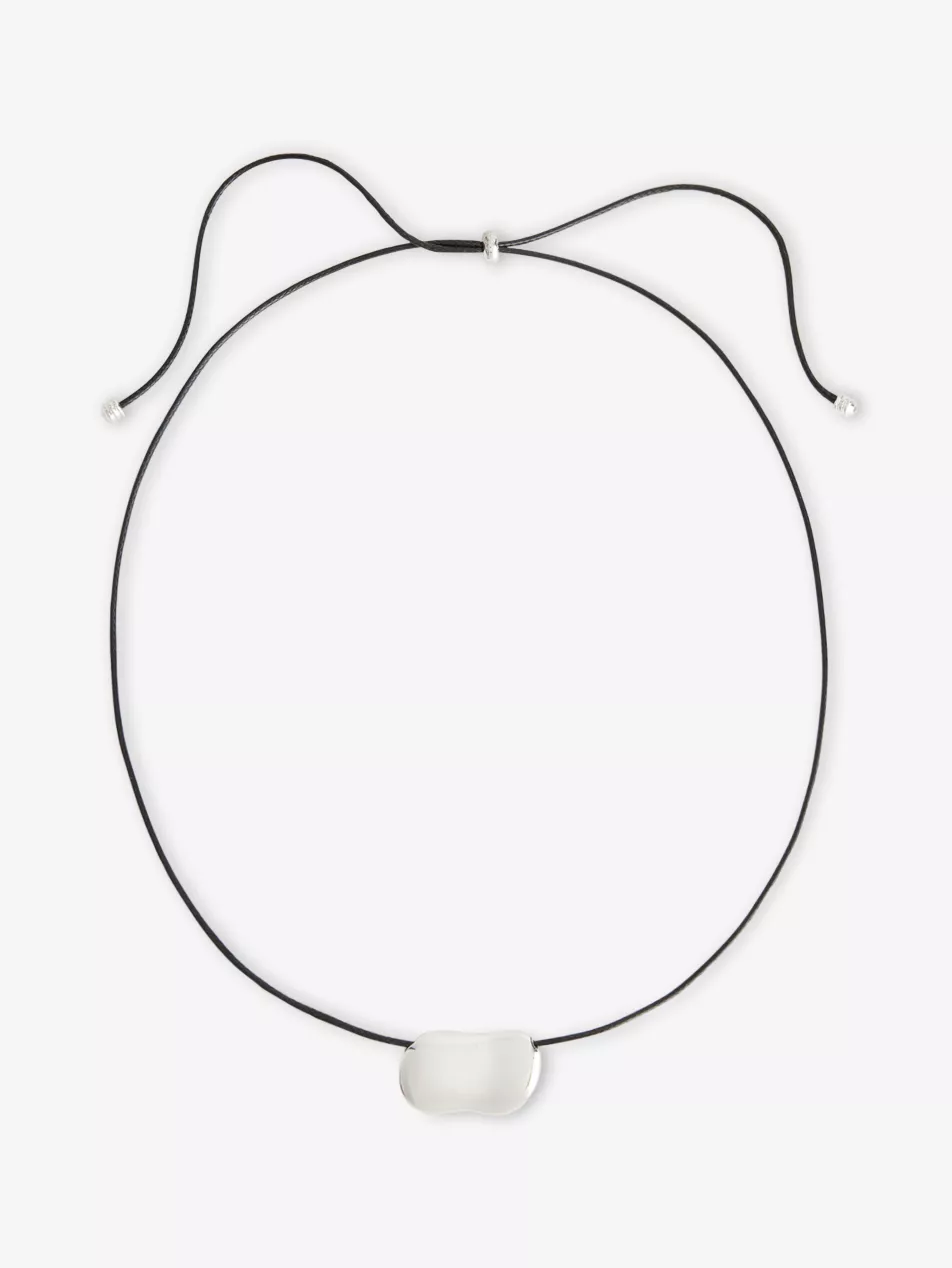 Pebble Silver-Plated Brass Necklace