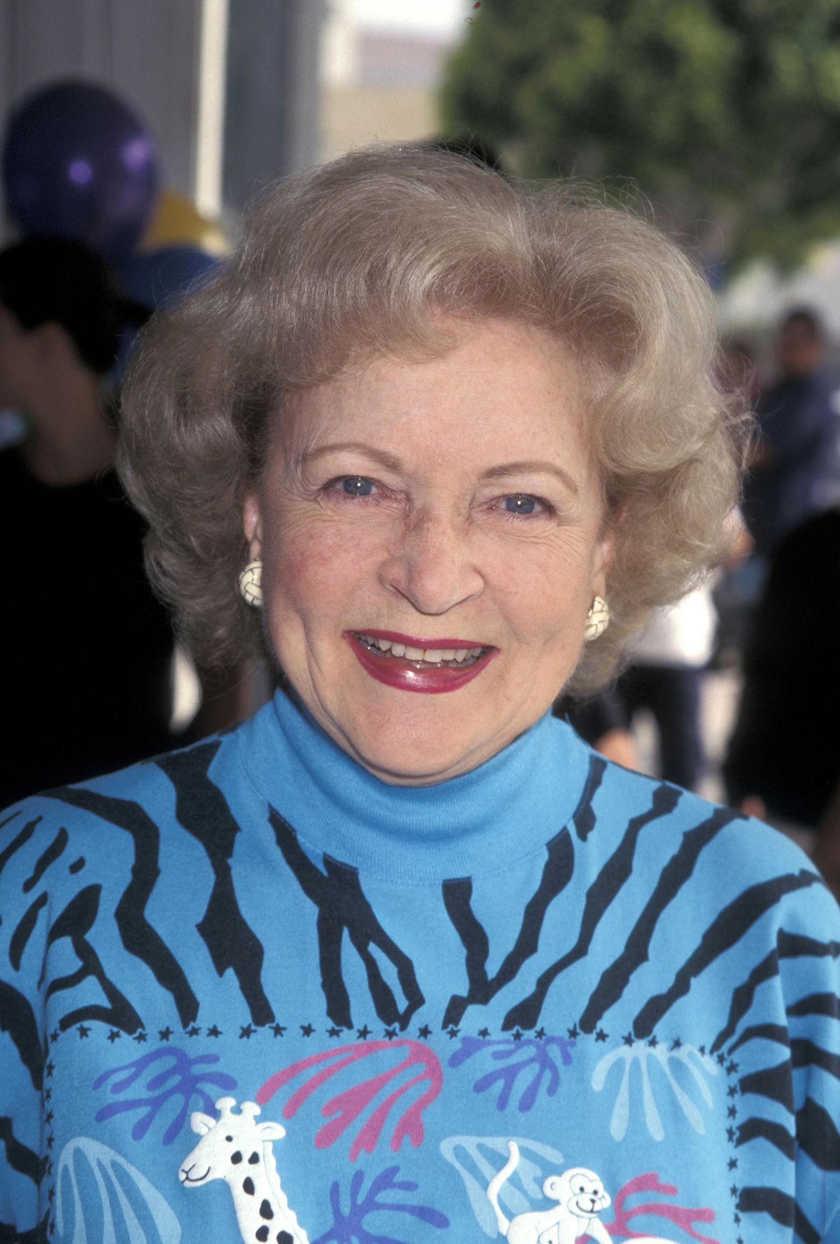 Betty White at the premiere for Dennis the Menace Strikes Again! in 1998
