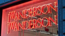 Neon lights at Jonathan Anderson’s JW Anderson Milan store