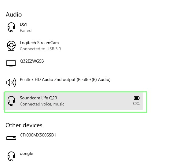 Bluetooth in Windows