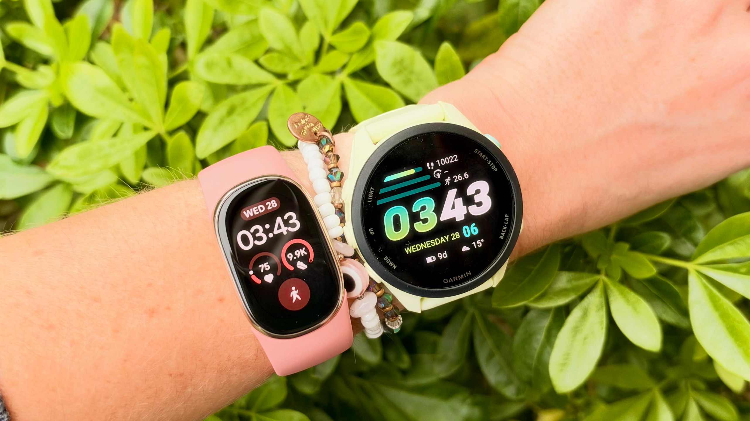 I put the new Fitbit and the Garmin head-to-head
