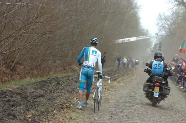 Many riders, as usual, suffered punctures at Paris-Roubaix