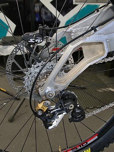 The beefy dropouts help keep the rear wheel in plane.