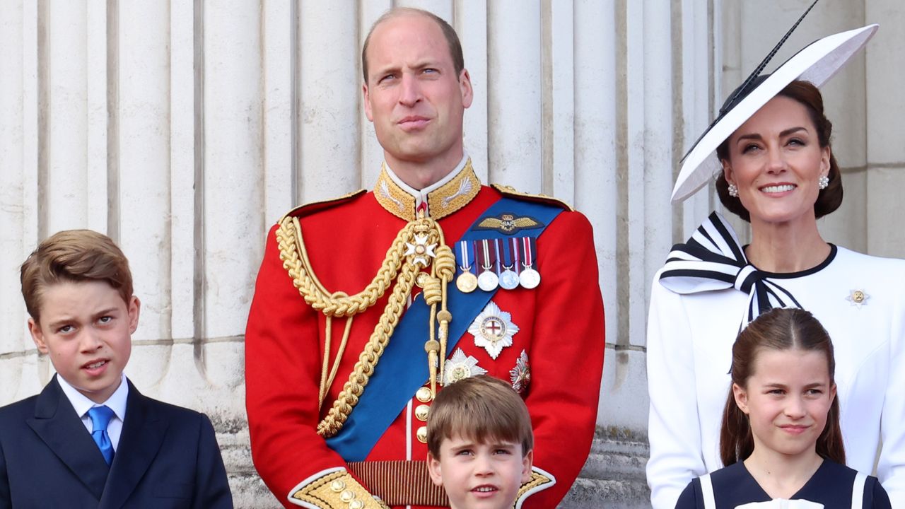 Prince William and Princess Kate on the Buckingham Palace balcony