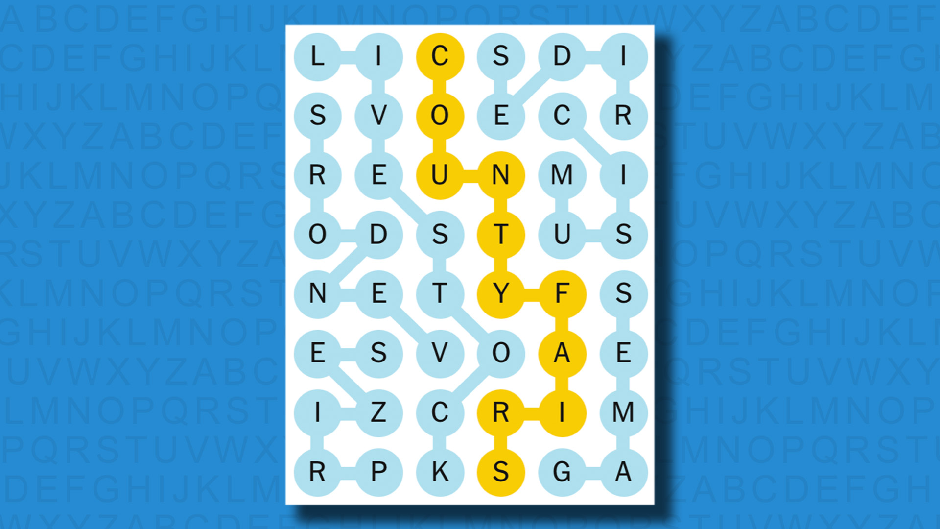 NYT Strands answers for game 499 on a blue background