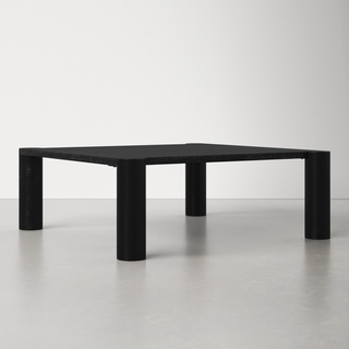 Minimalist black coffee table.