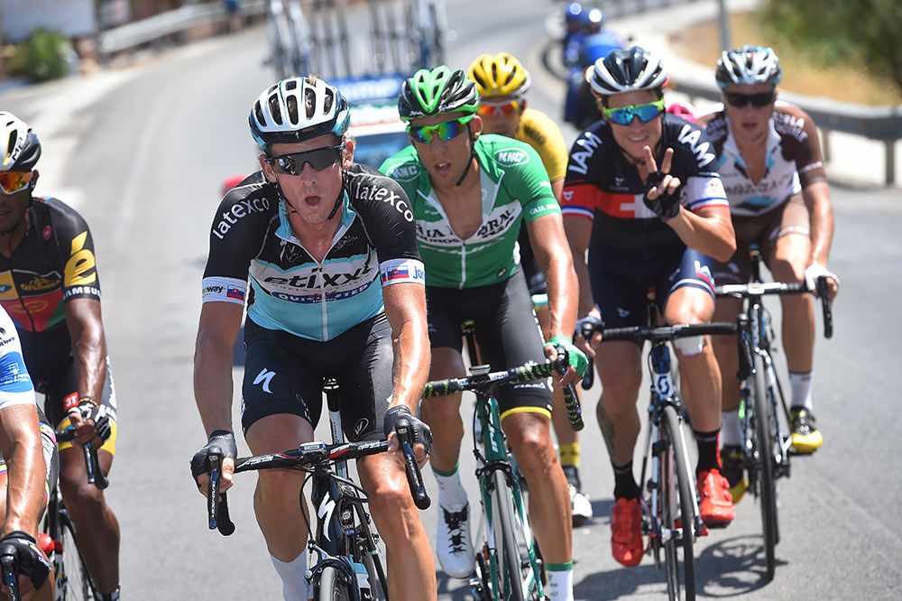 The day's main break on stage 3 of the Vuelta a Espana