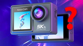 Pergear 5K Action Cam with a question mark